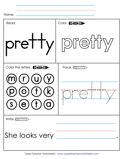 Worksheet 1: Pretty