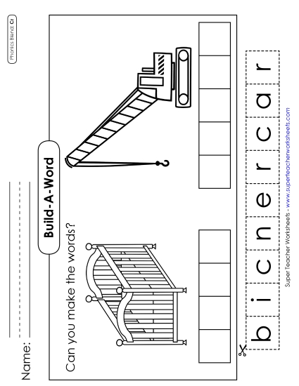 Build-a-Word #1: Crib and Crane