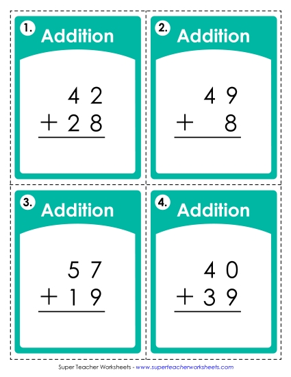 Addition: 2-Digit (with Regrouping)