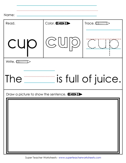 Cup (Sight Word)