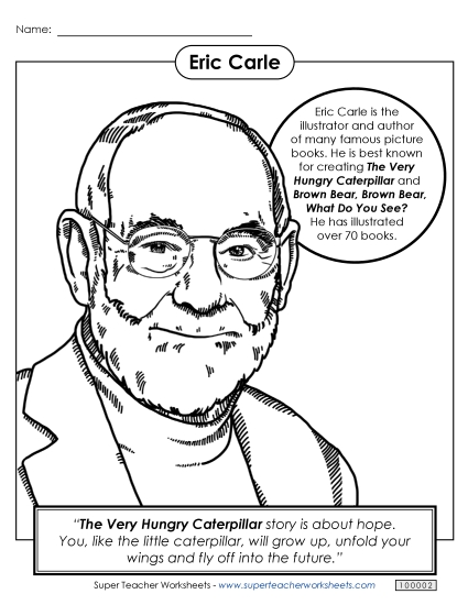 Eric Carle Coloring Page