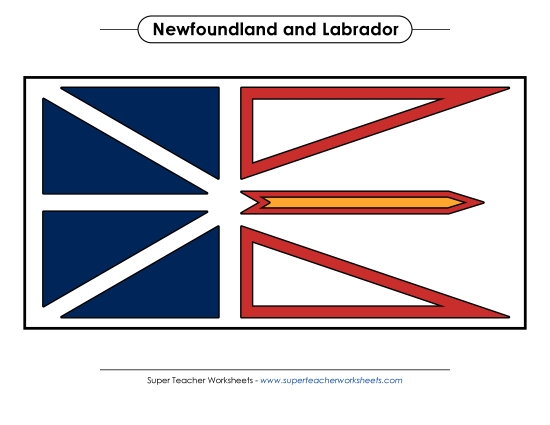Newfoundland and Labrador Flag (Full Colour)