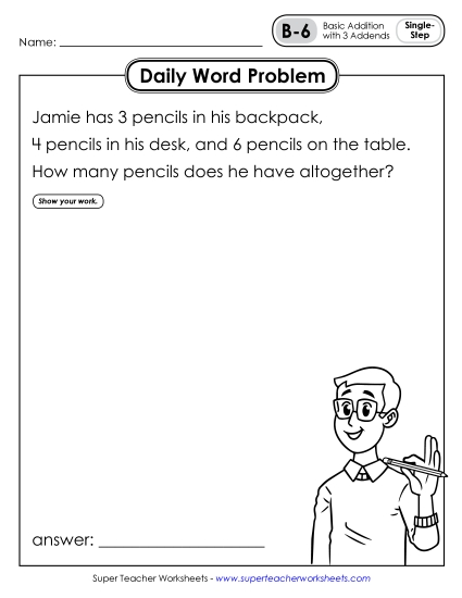 Daily Word Problems<br>B-6 through B-10