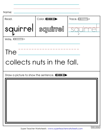 Worksheet 3: Squirrel