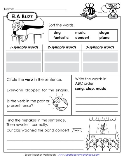 ELA Buzz: Week 14<br>Worksheets 66 through 70