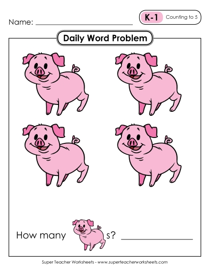 Daily Word Problems<br>K-1 through K-5