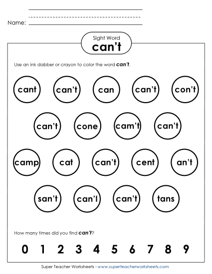 Dab or Color: Can\'t