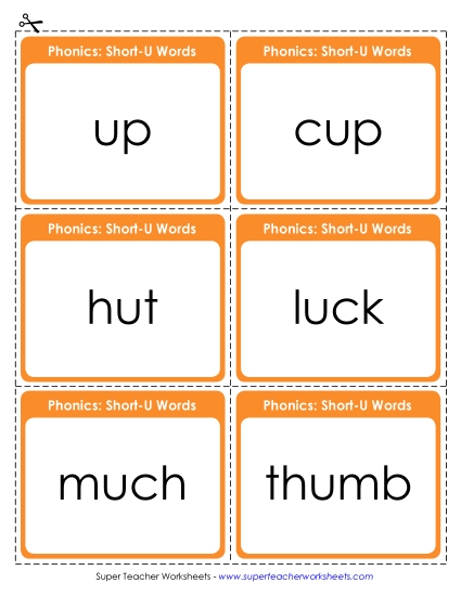 Flashcards (Short U)