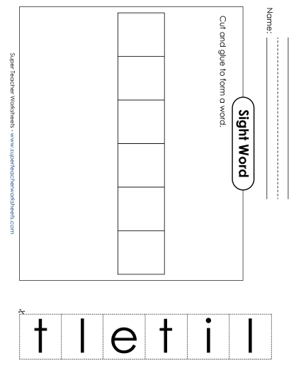 Large Cut-and-Glue: Little