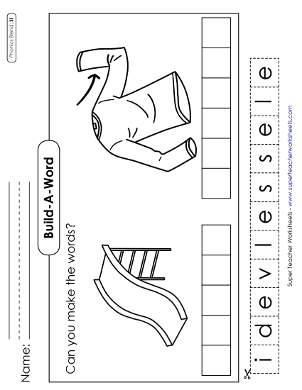 Build-a-Word #1: Slide and Sleeve 