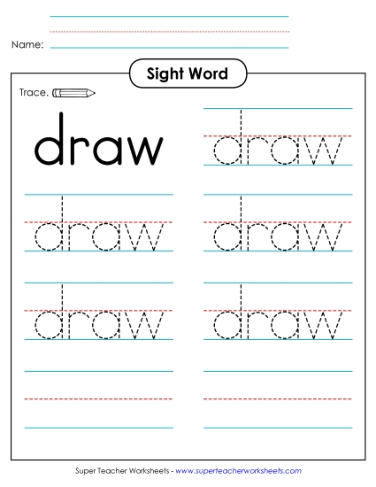 Trace the Word: Draw
