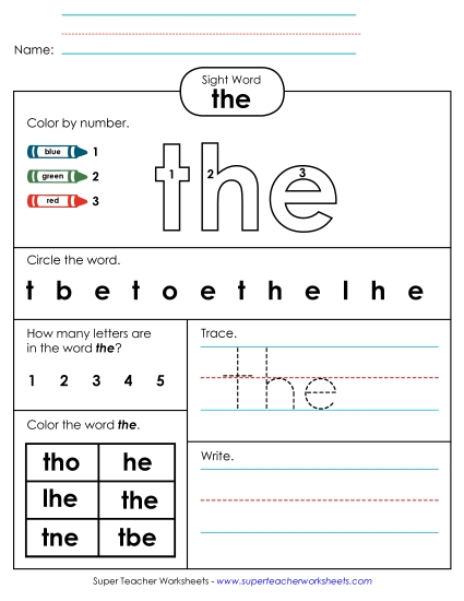 Worksheet 4: The