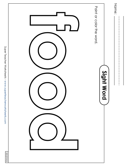 Paint or Color: Food