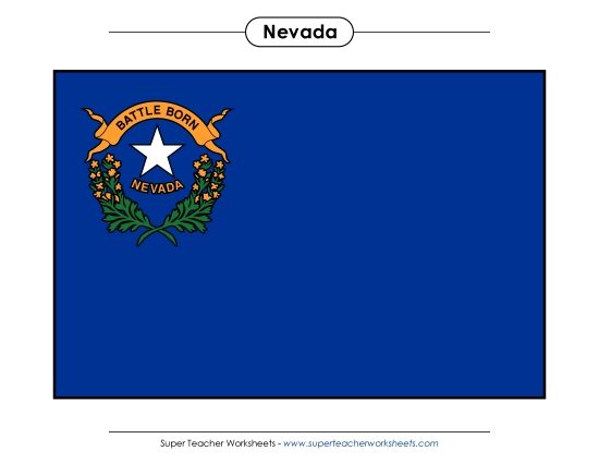 Nevada State Flag (Full-Color Version)