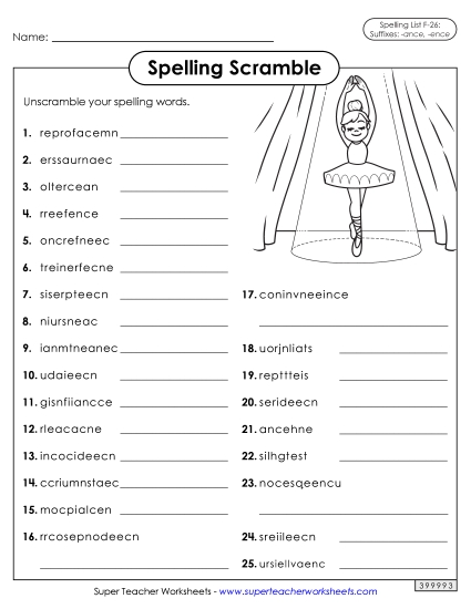 Word Scramble (F-26)