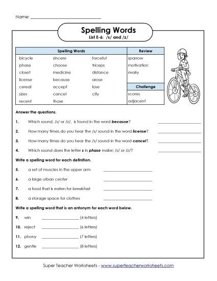 Question Worksheet (E-6)