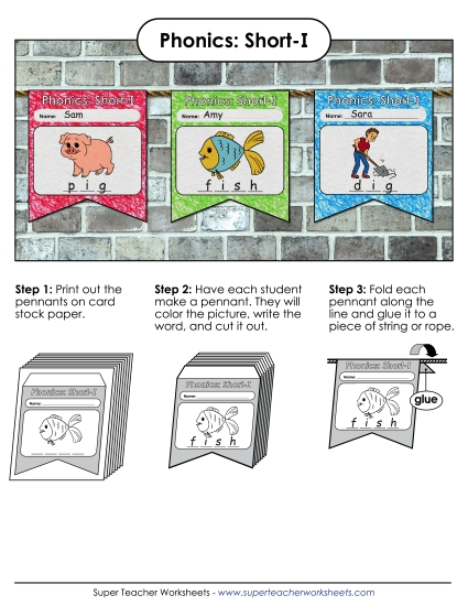 Pennants (Short I Words)