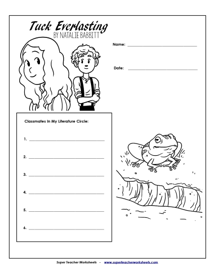 Literature Circles: Cover Page