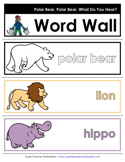 Polar Bear Word Wall