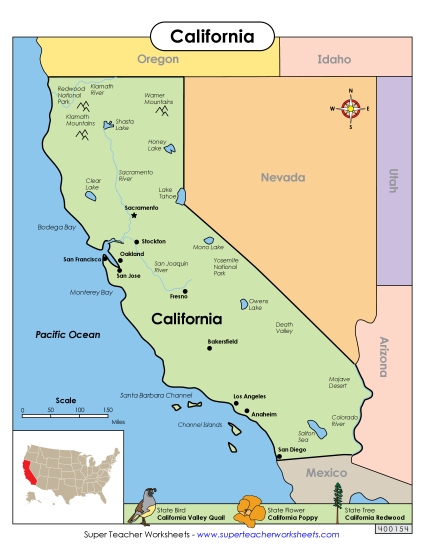 Map of California