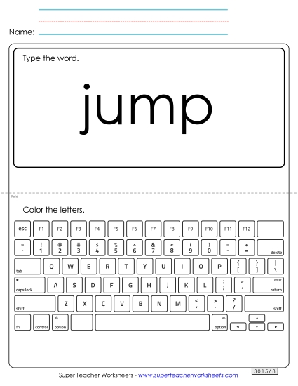 Type the Word: Jump