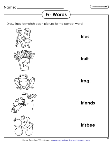 Matching Worksheet
