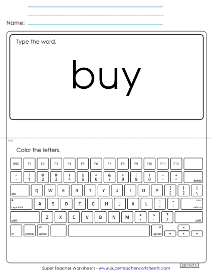 Type the Word: Buy