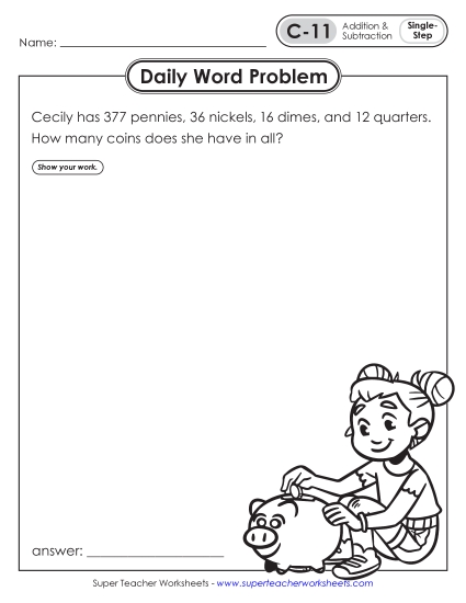 Daily Word Problems<br>C-11 through C-15