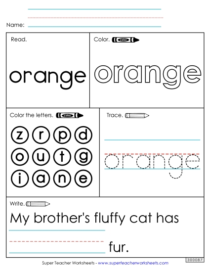 Worksheet 1: Orange