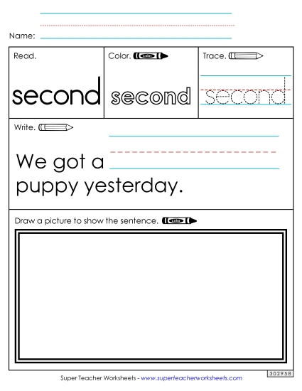 Worksheet 3: Second