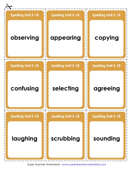 Flashcards (E-18)