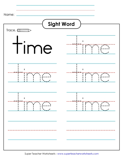 Trace the Word: Time