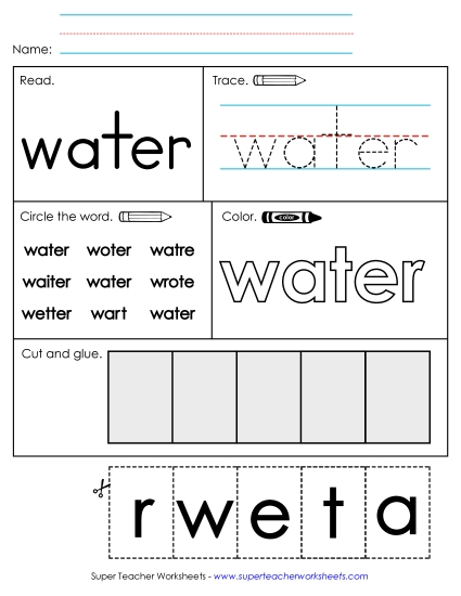 Worksheet 2: Water