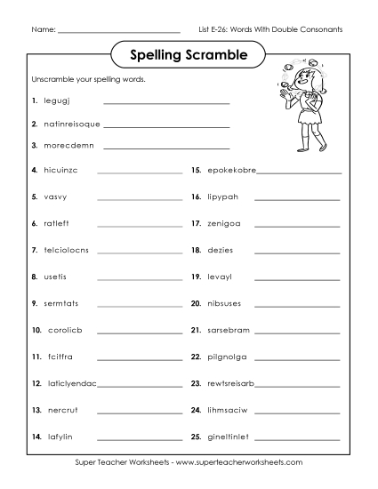 Word Scramble (E-26)