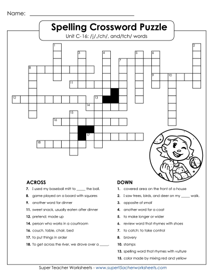 Crossword Puzzle (C-16)