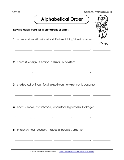 ABC Order Groups
