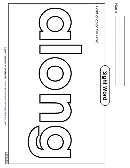 Paint or Color: Along