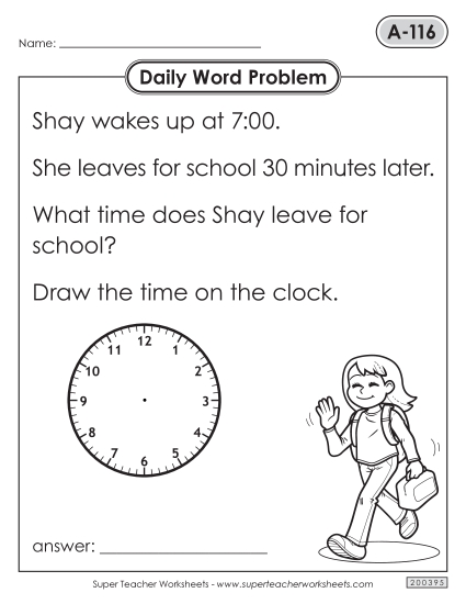 Daily Word Problems <br>A-116 through A-120