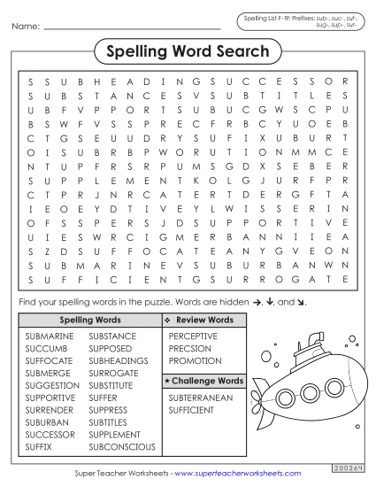 Word Search (F-19)