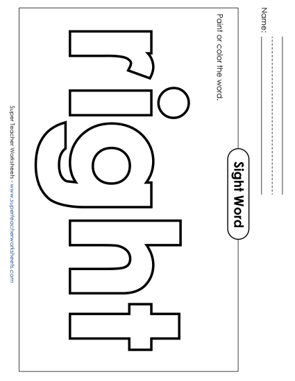 Paint or Color: Right