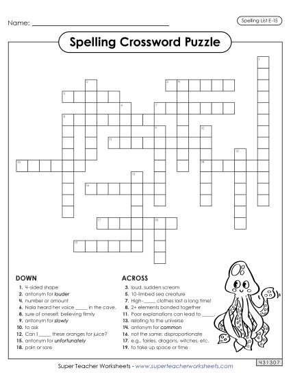 Crossword (E-15)