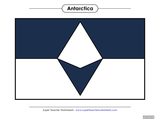 Antarctica Flag (Full Color)