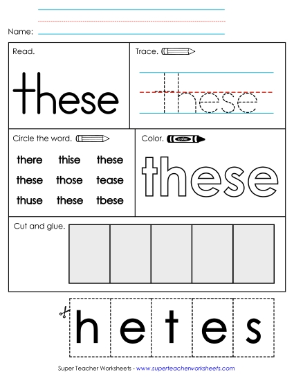 Worksheet 2: These