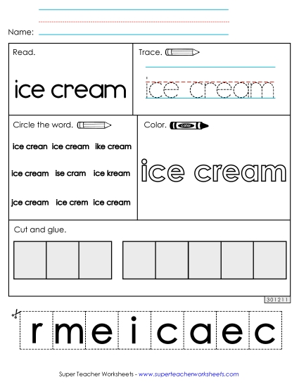 Worksheet 2: Ice Cream