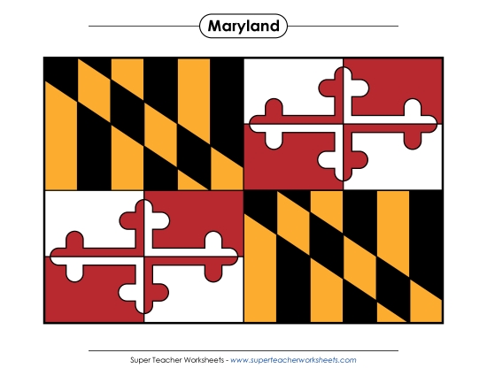 Maryland State Flag (Full-Color Version)