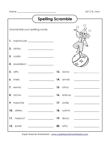 Unscramble (C-8)