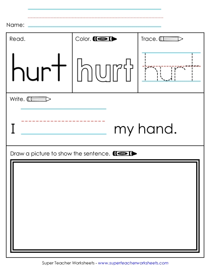 Worksheet 3: Hurt