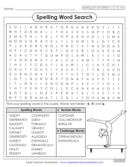 Word Search (F-25)