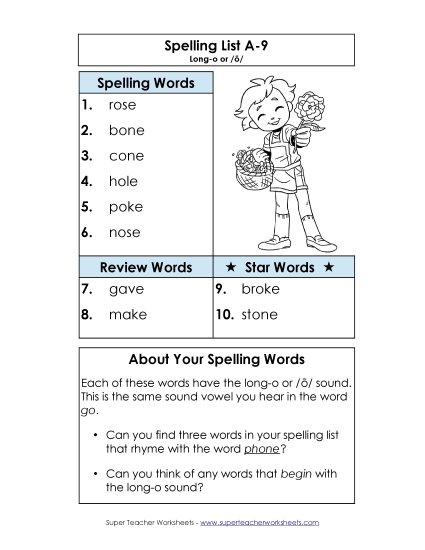 Spelling List A-9