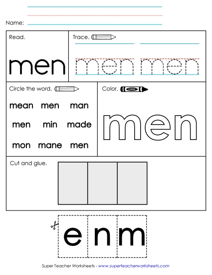 Worksheet 2: Men